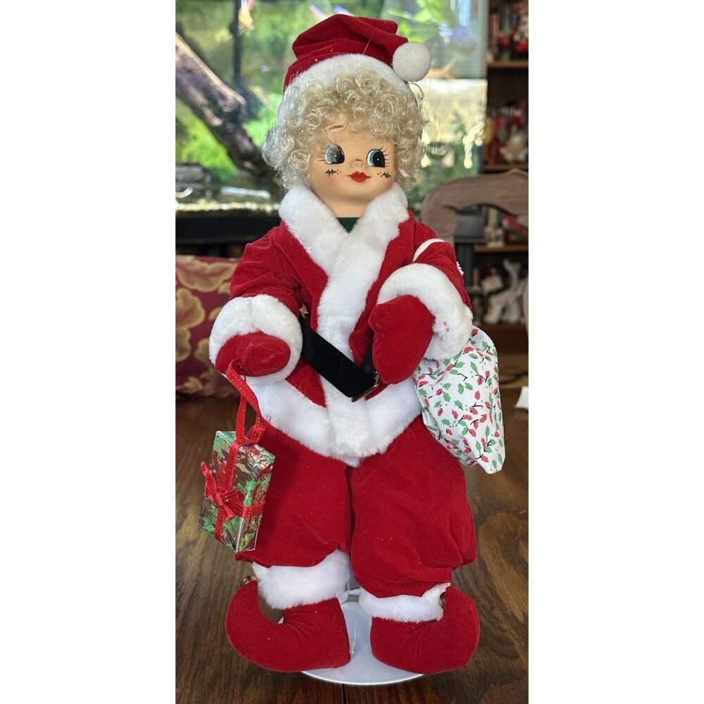 Vintage Collectible 1988‎ Brinn's December Christmas Calendar Clown Doll & Stand